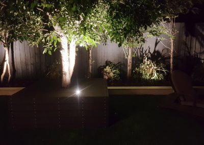 Garden Lighting And Planter Boxes